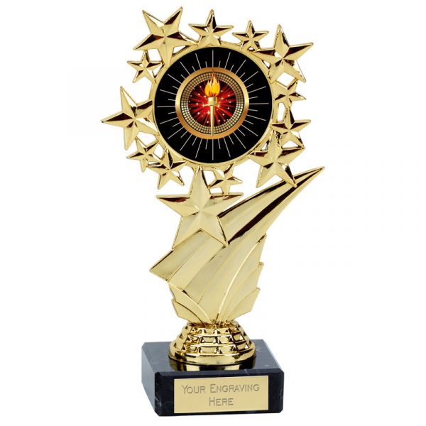 Star Halo Gold Holder on Marble (N)