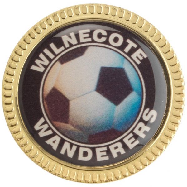 STEEL BADGE - (1in CENTRE) 1.25in