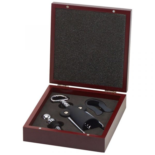 Rosewood 3-Piece Wine Tool Set
