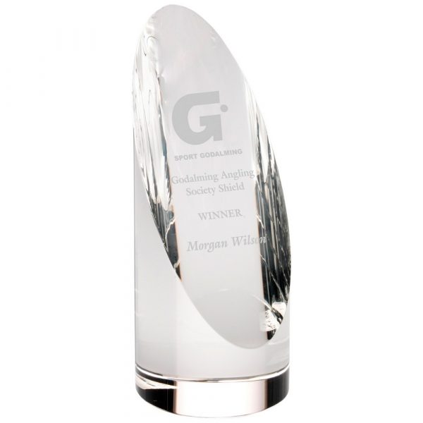 CLEAR GLASS ROUND COLUMN - 7.5in