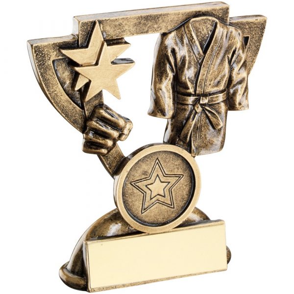 BRZ/GOLD MARTIAL ARTS MINI CUP TROPHY