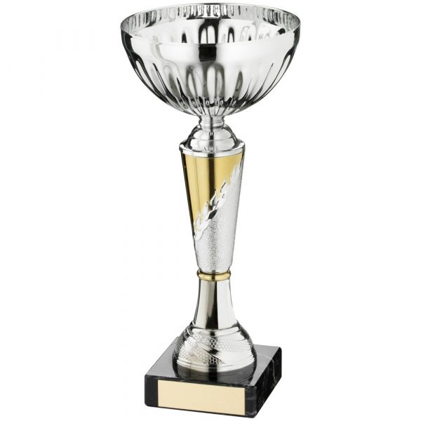 SILV/GOLD V WREATH TROPHY - 7.25in