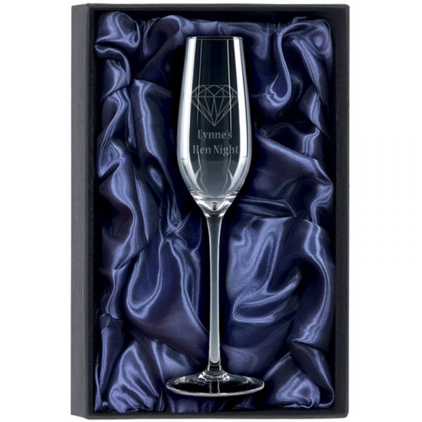 1 Single Champagne Glass Gift Set
