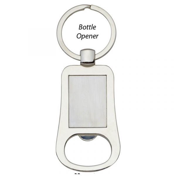 Rounded Edge Bottle Opener Keyring
