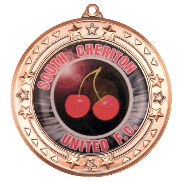 TRI STAR MEDAL (2in CENTRE) - BRONZE 2.75in