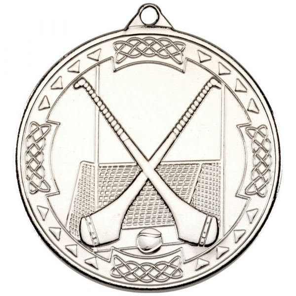 HURLING CELTIC MEDAL - SILVER 2in