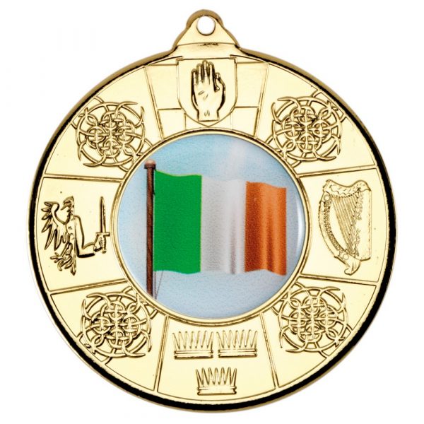 FOUR PROVINCES MEDAL (1in CENTRE) - GOLD 2in