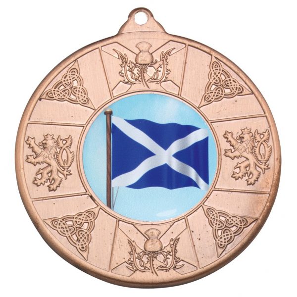 SCOTLAND MEDAL (1in CENTRE) - BRONZE 2in