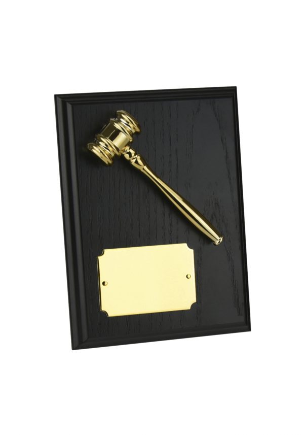 MB Gold Finish Gavel Award
