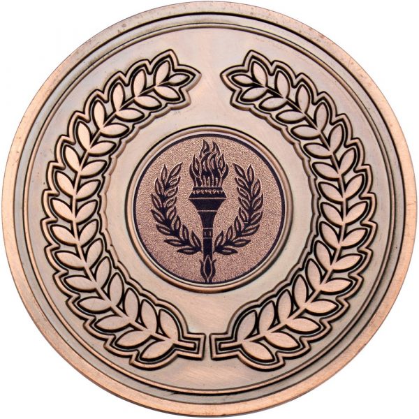 WREATH MEDALLION (1in CENTRE) - BRONZE 2.75in