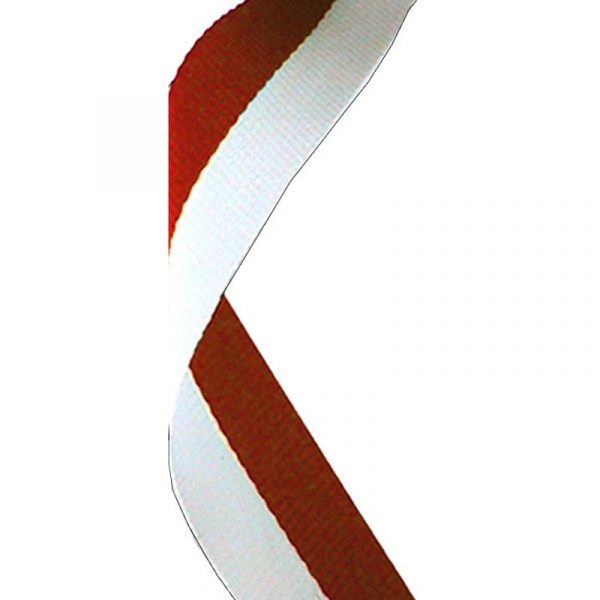 Medal Ribbon Red & White