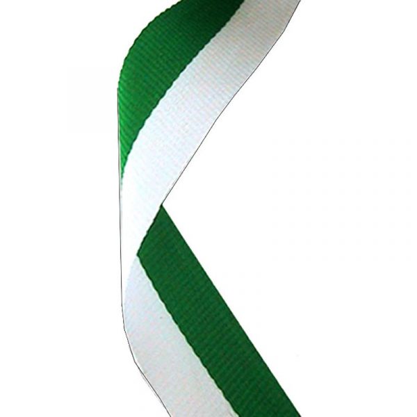 Medal Ribbon Green & White