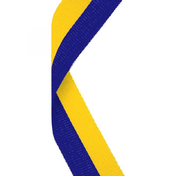 Medal Ribbon Blue & Yellow
