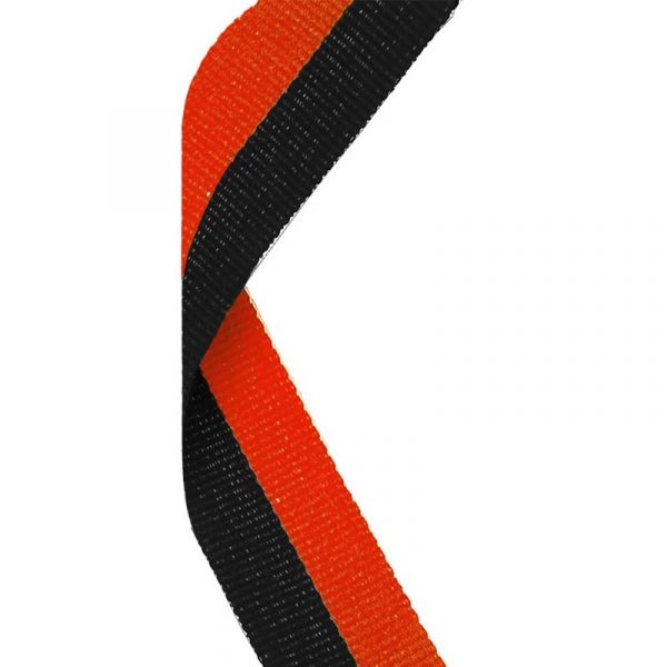 Medal Ribbon Black & Orange