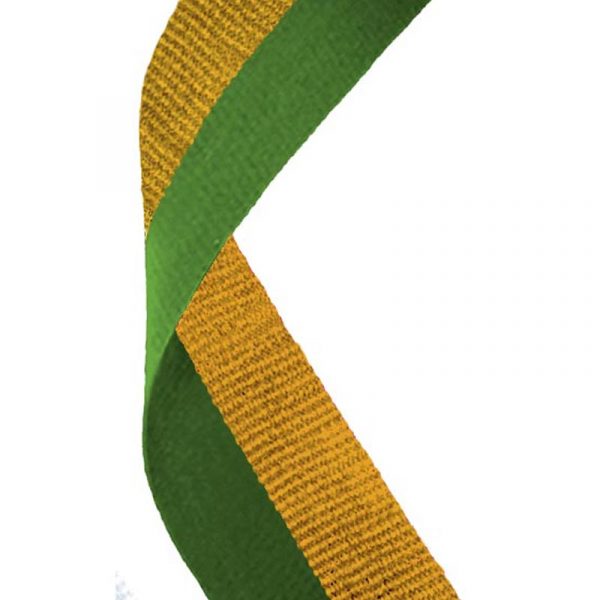 Medal Ribbon Green & Gold