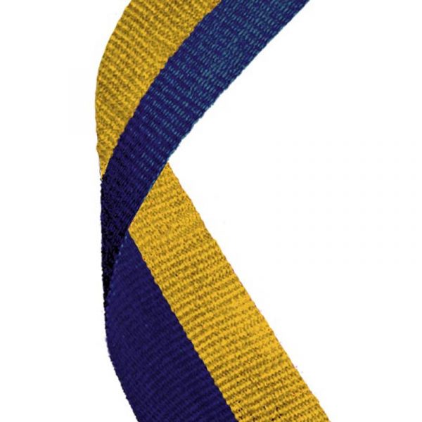 Medal Ribbon Blue & Gold