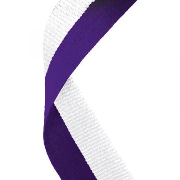 Medal Ribbon Purple & White