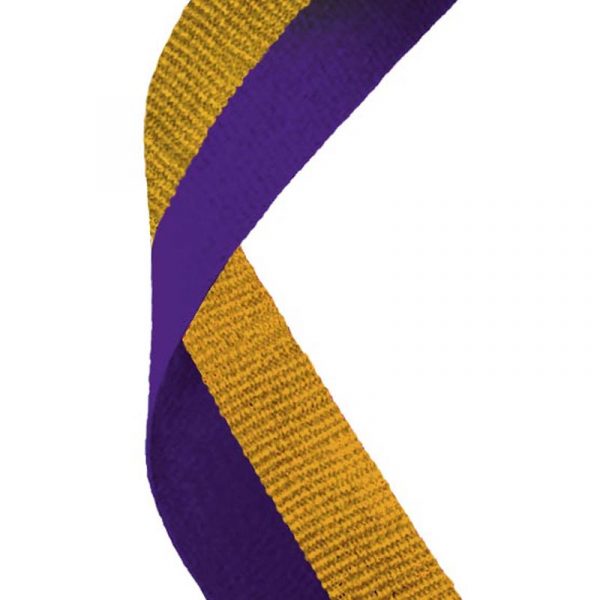 Medal Ribbon Purple & Gold
