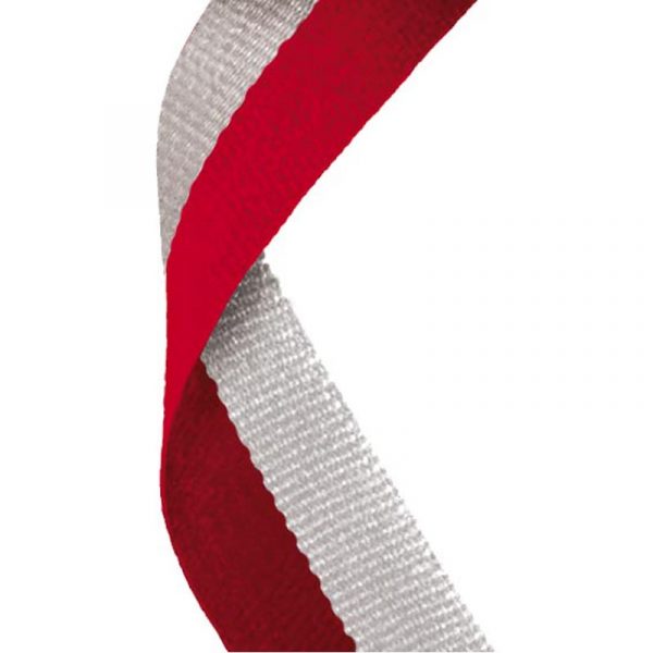 Medal Ribbon Red & Grey