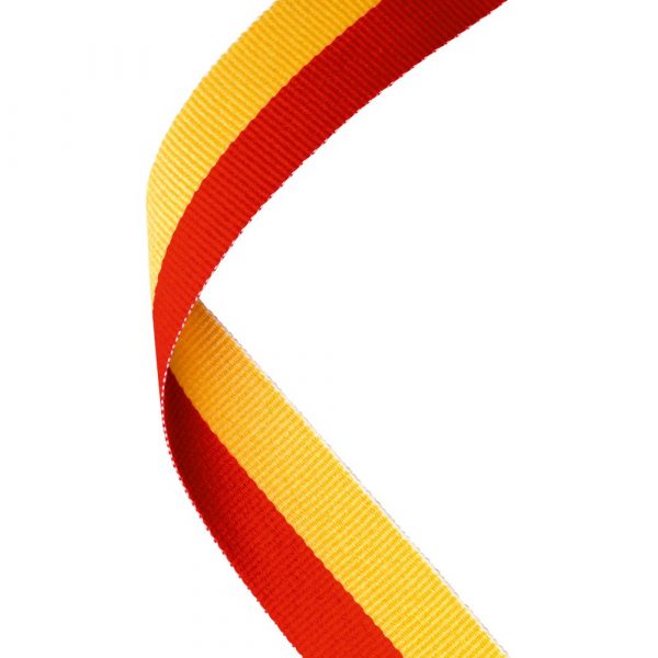 MEDAL RIBBON RED/YELLOW - 30 X 0.875in
