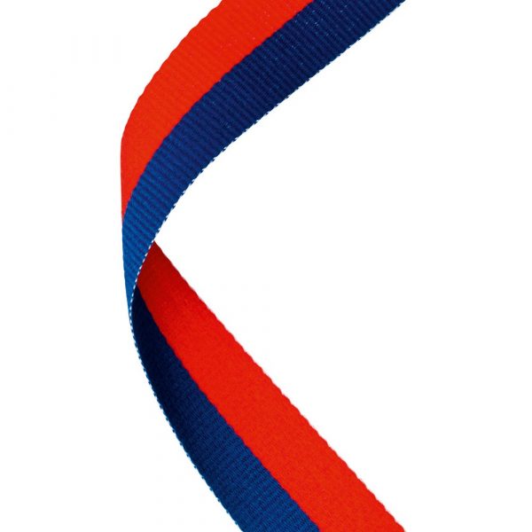 MEDAL RIBBON ROYAL BLUE/RED - 30 X 0.875in
