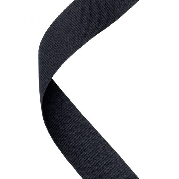 MEDAL RIBBON BLACK - 30 X 0.875in