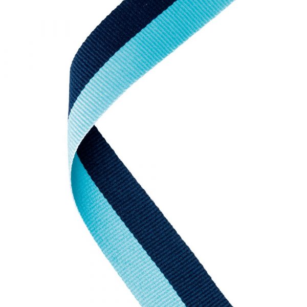 MEDAL RIBBON NAVY BLUE/SKY BLUE - 30 X 0.875in