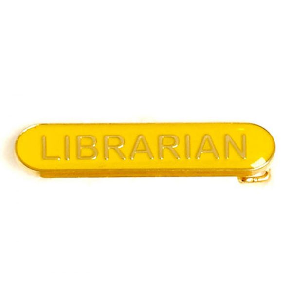 BarBadge Librarian Yellow