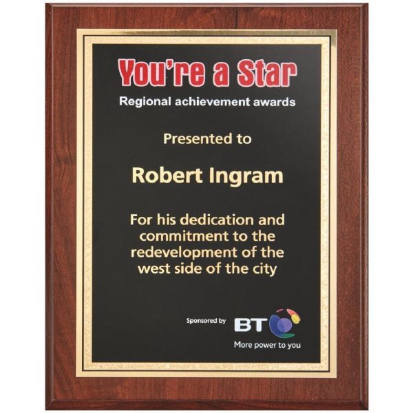 Presentation Corporate Plaque with Colour Print