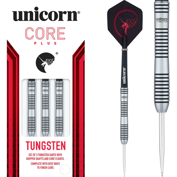 Unicorn - Unicorn Core Plus Win Darts - Steel Tip - Style 1 - Ringed